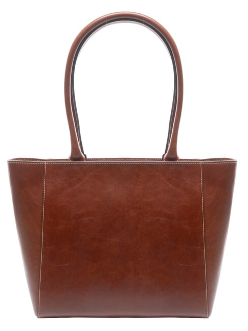 GAIA Sac de courses en cuir MARRON - Sacs pour Femme
