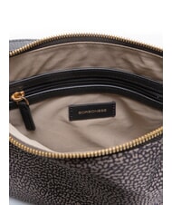 BORBONESE POCHE sac bandouli&egrave;re goudron - Sacs pour Femme - 5