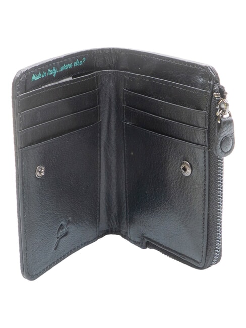 GMONEY57 Portefeuille en cuir, avec fermeture &eacute;clair moka - Portefeuilles Femme