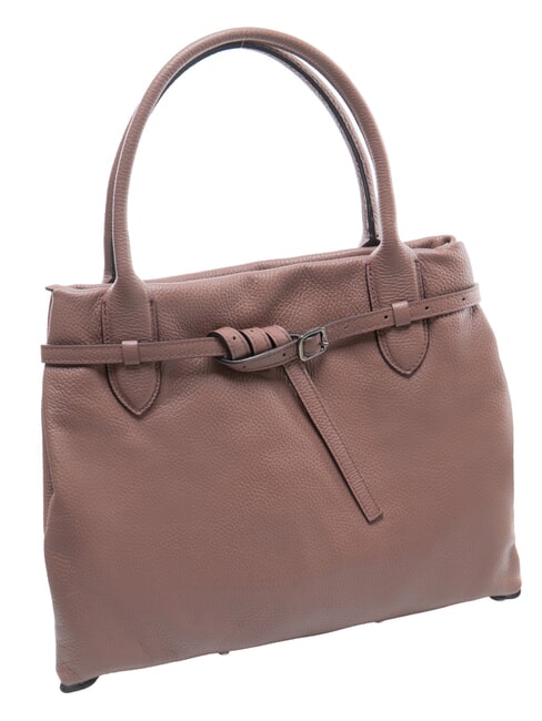 ELIF Pochette en cuir de taille moyenne avec bandouli&egrave;re balsamique - Sacs pour Femme