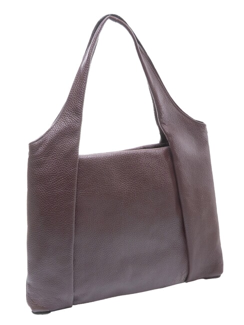 ZEYNEP Sac bandouli&egrave;re plat, taille moyenne moka - Sacs pour Femme