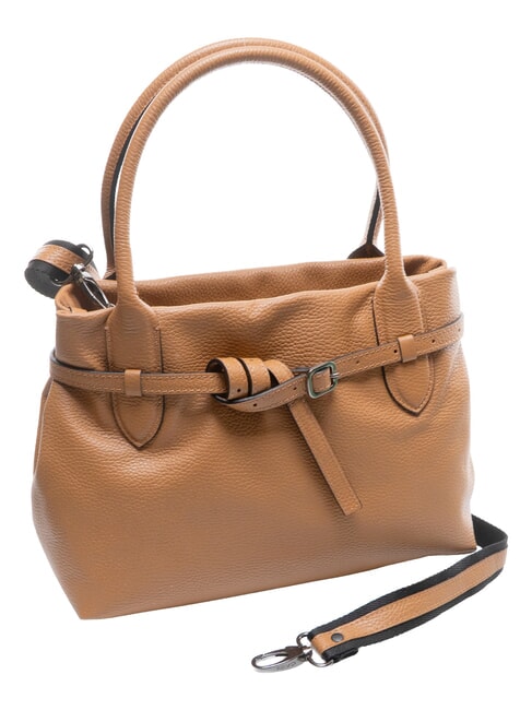 ELIF Pochette en cuir de taille moyenne avec bandouli&egrave;re lion - Sacs pour Femme