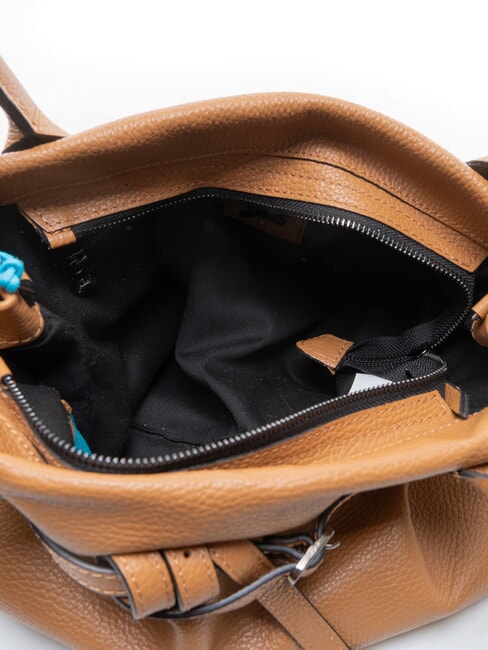 ELIF Pochette en cuir de taille moyenne avec bandouli&egrave;re lion - Sacs pour Femme