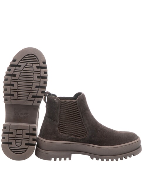 IUKA bottines en cuir DarkBrown - Chaussures Homme