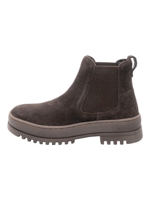 IUKA bottines en cuir DarkBrown - Chaussures Homme