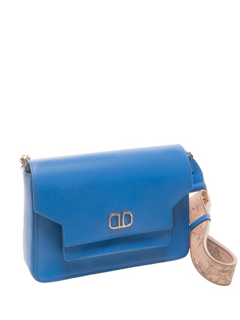 GEO SUMMER FEELING  Sac bandouli&egrave;re en cuir bleu astral - Sacs pour Femme