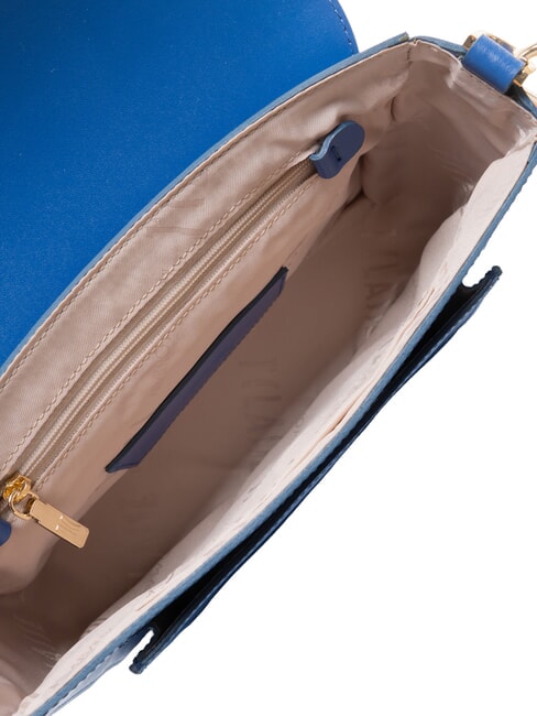 GEO SUMMER FEELING  Sac bandouli&egrave;re en cuir bleu astral - Sacs pour Femme