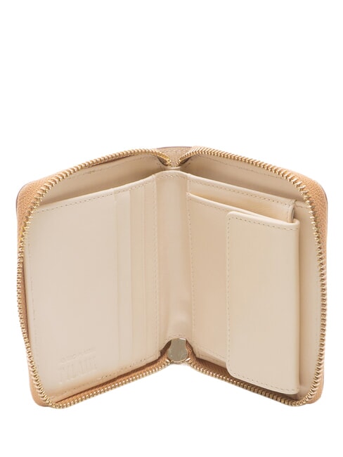 HETRITAGE GEO portefeuille compact &agrave; fermeture &eacute;clair Ivoire - Portefeuilles Femme