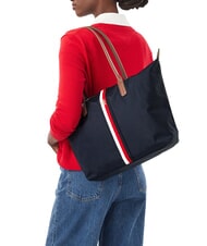 TOMMY HILFIGER POPETTE Maxi Shopper bleu de l'espace - Sacs pour Femme - 2