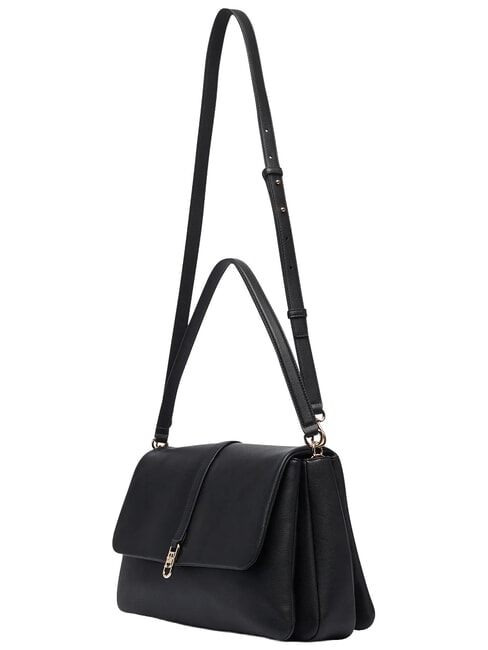 TH LIBRE Grand sac bandouli&egrave;re, avec bandouli&egrave;re le noir - Sacs pour Femme