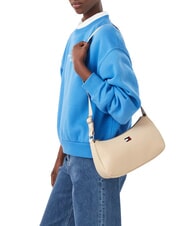 TOMMY HILFIGER TJW DAILY ELEVATED sac bandouli&egrave;re argile blanche - Sacs pour Femme - 2