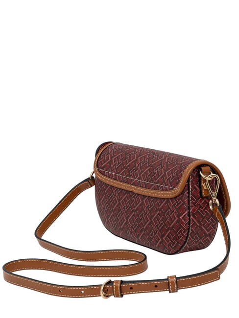 TH MONOPLAY sac bandouli&egrave;re m&eacute;lange rouge d'automne - Sacs pour Femme
