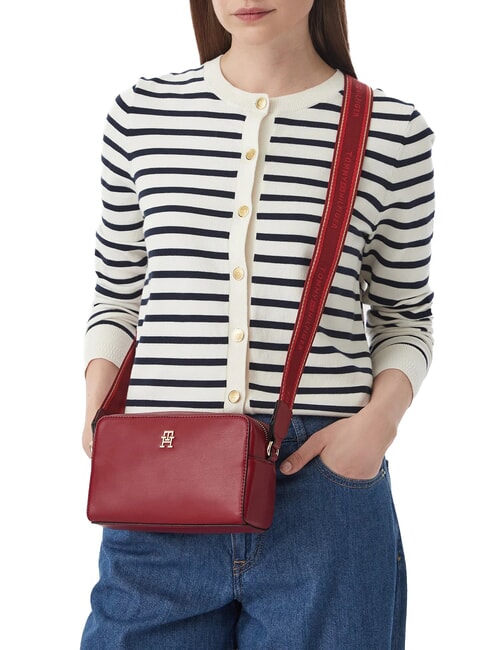 TH JOY Mini sac avec bandouli&egrave;re et logo rouge d'automne - Sacs pour Femme