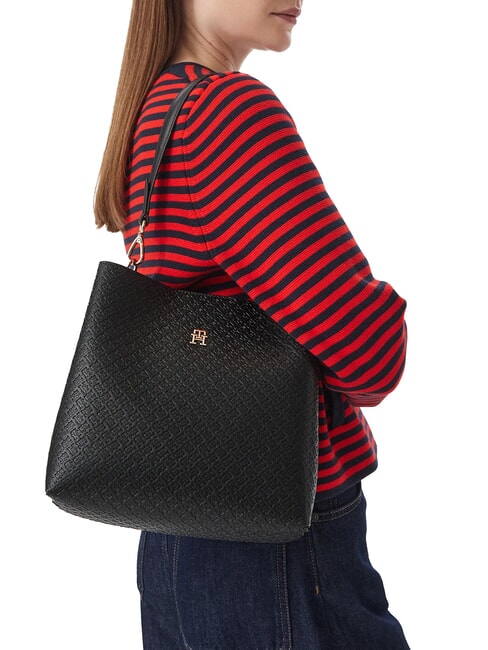 TH ICON sac bandouli&egrave;re le noir - Sacs pour Femme