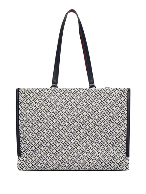 TH JACQUARD sac bandouli&egrave;re bleu de l'espace - Sacs pour Femme