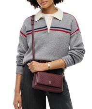 TOMMY HILFIGER TH ICON Mini sac bandouli&egrave;re sang de b&oelig;uf - Sacs pour Femme - 2