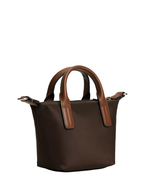 POPETTE Sac &agrave; main avec bandouli&egrave;re et logo fondant brun - Sacs pour Femme