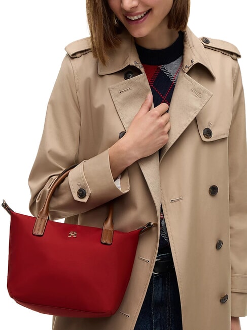 POPETTE Sac &agrave; main avec bandouli&egrave;re rouge d'automne - Sacs pour Femme