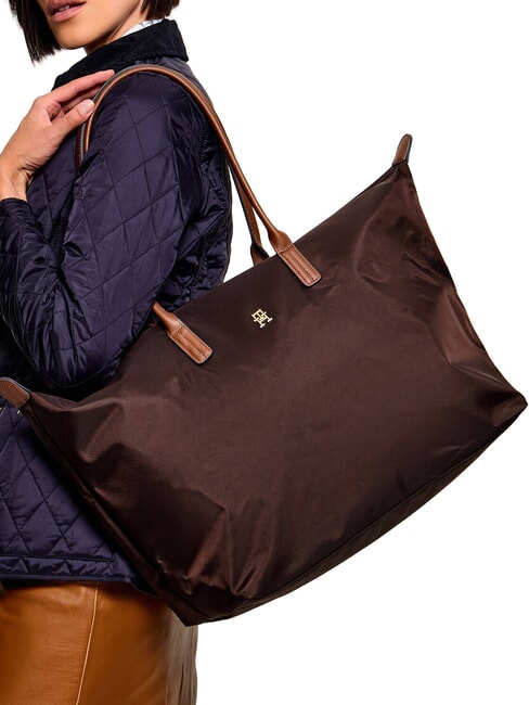 POPETTE Maxi sac bandouli&egrave;re fondant brun - Sacs pour Femme