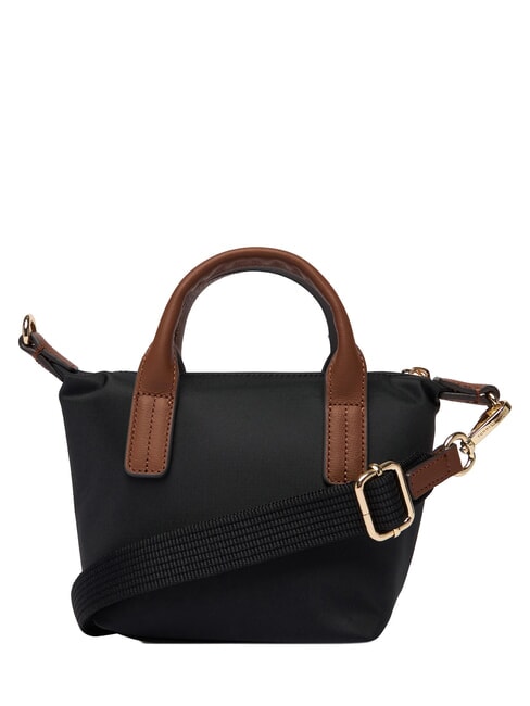 POPETTE Sac &agrave; main avec bandouli&egrave;re et logo le noir - Sacs pour Femme