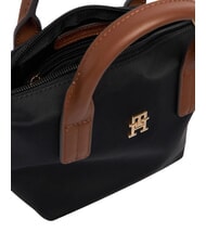 TOMMY HILFIGER POPETTE Sac &agrave; main avec bandouli&egrave;re et logo le noir - Sacs pour Femme - 4