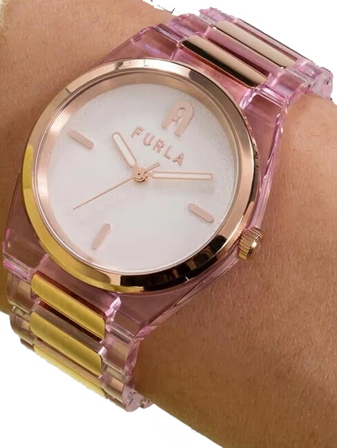 TEMPO MINI Montre de mode blanc et rose - Montres