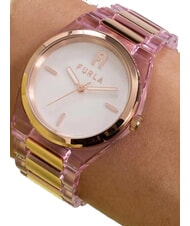 FURLA TEMPO MINI Montre de mode blanc et rose - Montres - 5