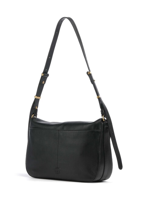LOVE SATCHEL sac bandouli&egrave;re noir-or antique - Sacs pour Femme