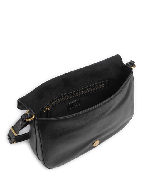 LOVE SATCHEL sac bandouli&egrave;re noir-or antique - Sacs pour Femme