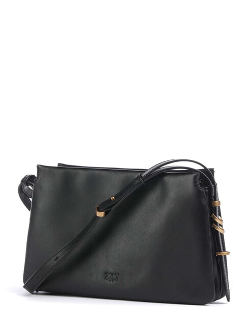 LOVE ONE MINI Mini sac bandouli&egrave;re noir-or antique - Sacs pour Femme