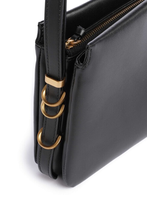 LOVE ONE MINI Mini sac bandouli&egrave;re noir-or antique - Sacs pour Femme