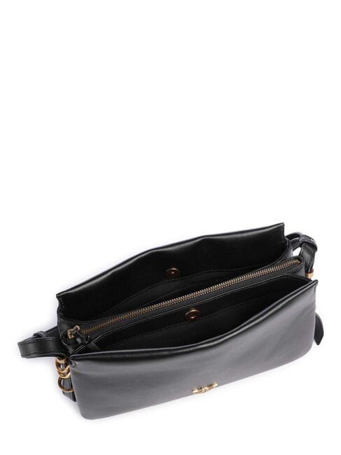 LOVE ONE MINI Mini sac bandouli&egrave;re noir-or antique - Sacs pour Femme