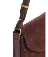 PINKO LOVE SATCHEL Mini sac bandouli&egrave;re en cuir Bourgogne or antique - Sacs pour Femme - 3