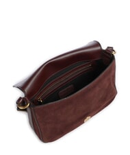 PINKO LOVE SATCHEL Mini sac bandouli&egrave;re en cuir Bourgogne or antique - Sacs pour Femme - 4