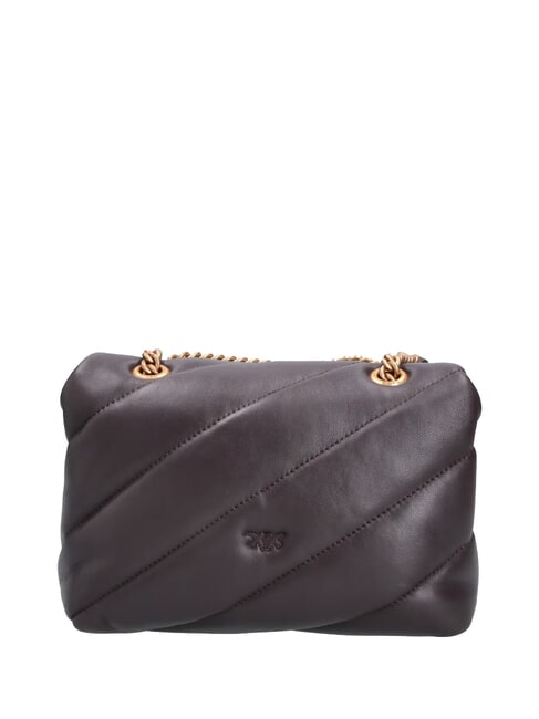 MINI LOVE BAG Sac en nappa marasca brun-or antique - Sacs pour Femme