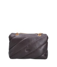 PINKO MINI LOVE BAG Sac en nappa marasca brun-or antique - Sacs pour Femme - 3