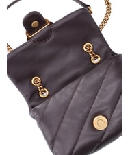 PINKO MINI LOVE BAG Sac en nappa marasca brun-or antique - Sacs pour Femme - 4