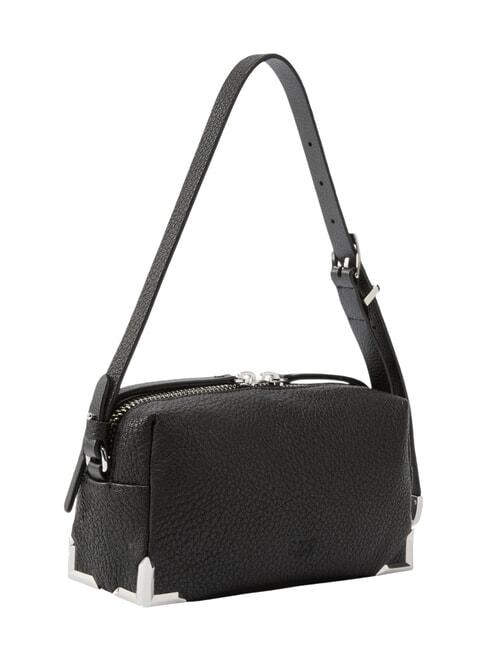 TRITTICO sac bandouli&egrave;re noir limousine-nickel brillant - Sacs pour Femme