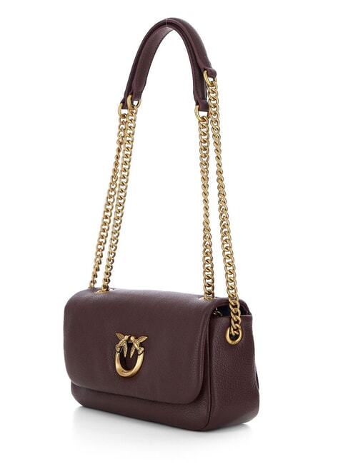CLICK SOFT Mini sac bandouli&egrave;re / sac port&eacute; &eacute;paule brun fonc&eacute; or antique - Sacs pour Femme