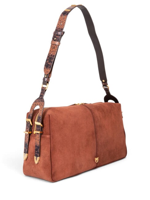 24 CLASSIC sac bandouli&egrave;re or brun mat intense - Sacs pour Femme