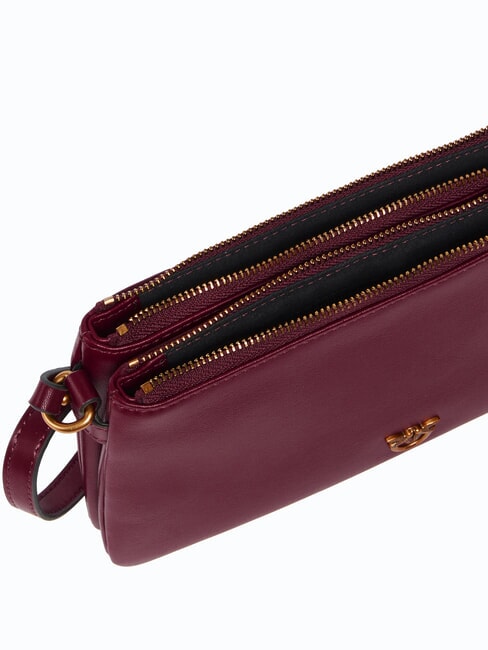DOUBLE Sac bandouli&egrave;re, avec bandouli&egrave;re groseille intense-or antique - Sacs pour Femme