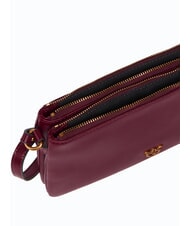 PINKO DOUBLE Sac bandouli&egrave;re, avec bandouli&egrave;re groseille intense-or antique - Sacs pour Femme - 4