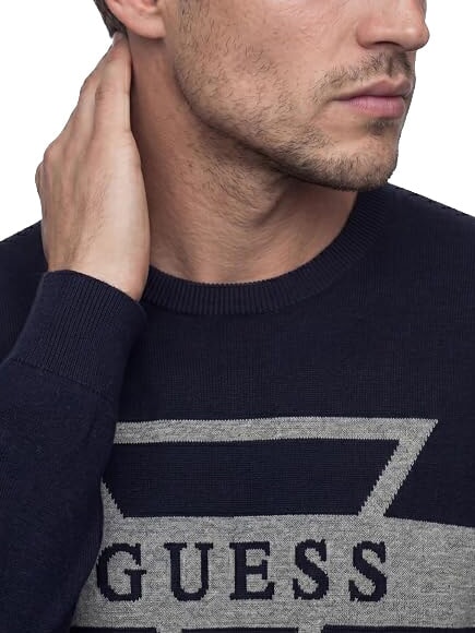 MARK LOGO JACQUARD Maillot avec logo triangulaire smartblue - Pulls pour hommes