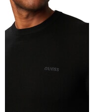 GUESS MARCOS LOGO Sweat-shirt &agrave; col rond jetbla - Pulls molletonn&eacute;s - 3