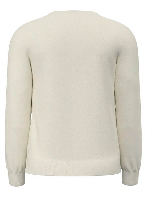 MARCOS LOGO Sweat-shirt &agrave; col rond bruy&egrave;re blanche antique - Pulls molletonn&eacute;s