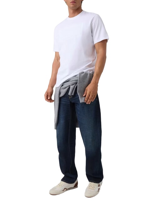 BOX LOGO EMBOSSED T-shirt avec logo brod&eacute; blanc pur - T-shirt