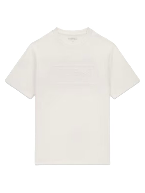 BOX LOGO EMBOSSED T-shirt avec logo brod&eacute; blanc pur - T-shirt