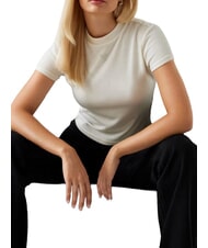 GUESS LICIA T-shirt &agrave; manches courtes cremwhi - T-shirt - 4
