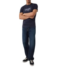 GUESS BOX LORO ROPES T-shirt avec logo &eacute;pingl&eacute; smartblue - T-shirt - 3
