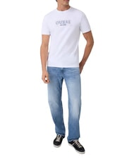 GUESS BOX LORO ROPES T-shirt avec logo &eacute;pingl&eacute; blanc pur - T-shirt - 3